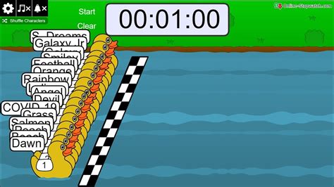 duck race – online stopwatch